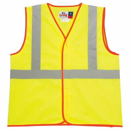 GAME WORKWEAR The Econo Solid Safety Vest, Yellow, Size 5X I-70